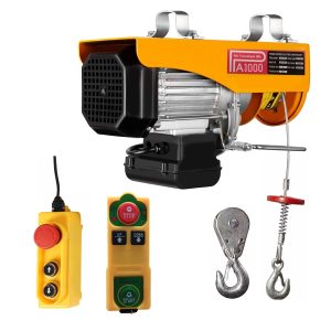 Aparejo Malacate Eléctrico 1000kg Control Remoto Inalámbrico