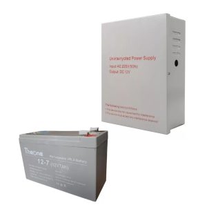 Fuente Backup Para Sistema De Alarma + Batería 12V7A