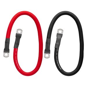 Juego De Chicotes 25mm X 40 Cm Para Batería o Inversor