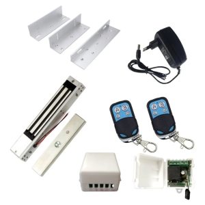 Kit Cerradura Magnética Cerrojo 350 Lbs Apertura Con Control
