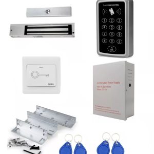 Kit Cerradura Magnética 350lbs Con Backup Batería