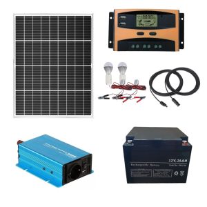 Kit Solar Fotovoltaico Batería 26a Luces Celular Notebook