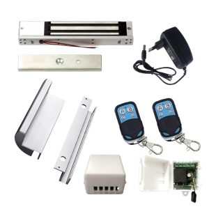 Kit Cerradura Magnética Blindex 350 Lbs Apertura Con Control