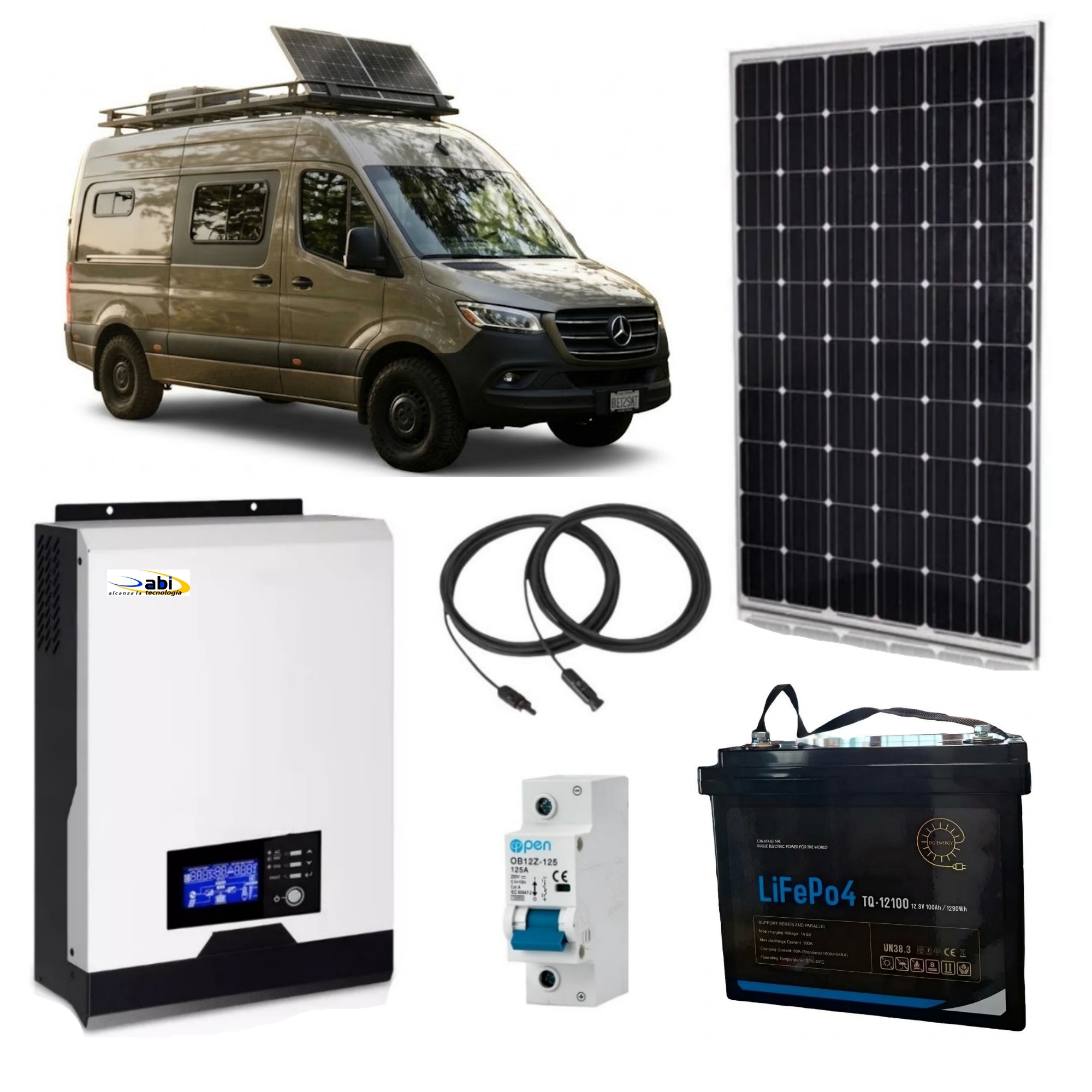 Kit Solar Fotovoltaico Frigobar Litio